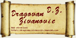Dragovan Živanović vizit kartica